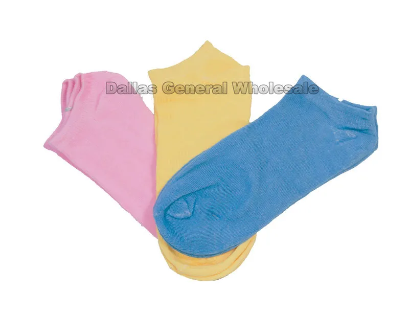 12- Color Solid Color Socks Wholesale