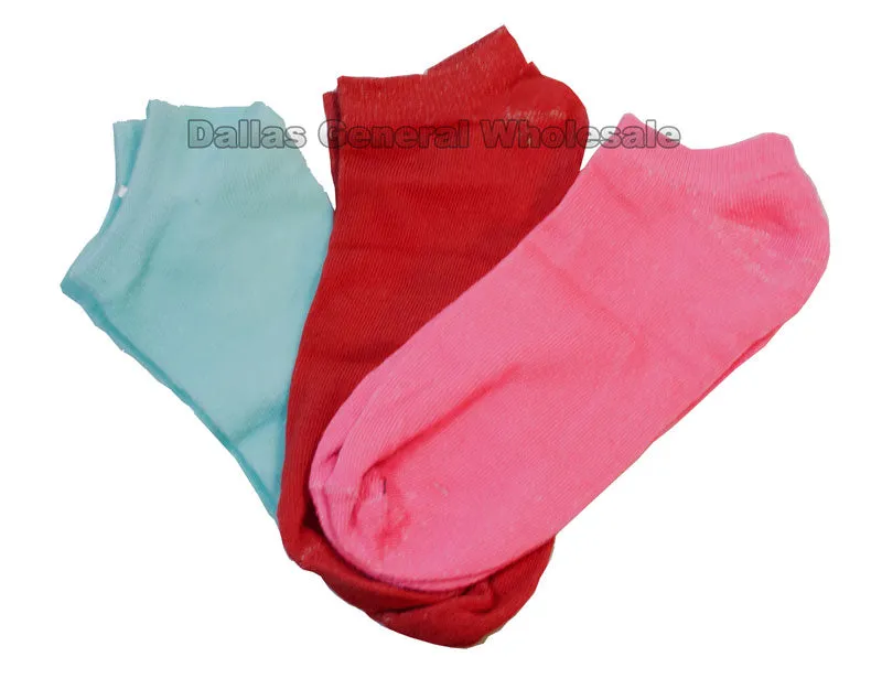 12- Color Solid Color Socks Wholesale
