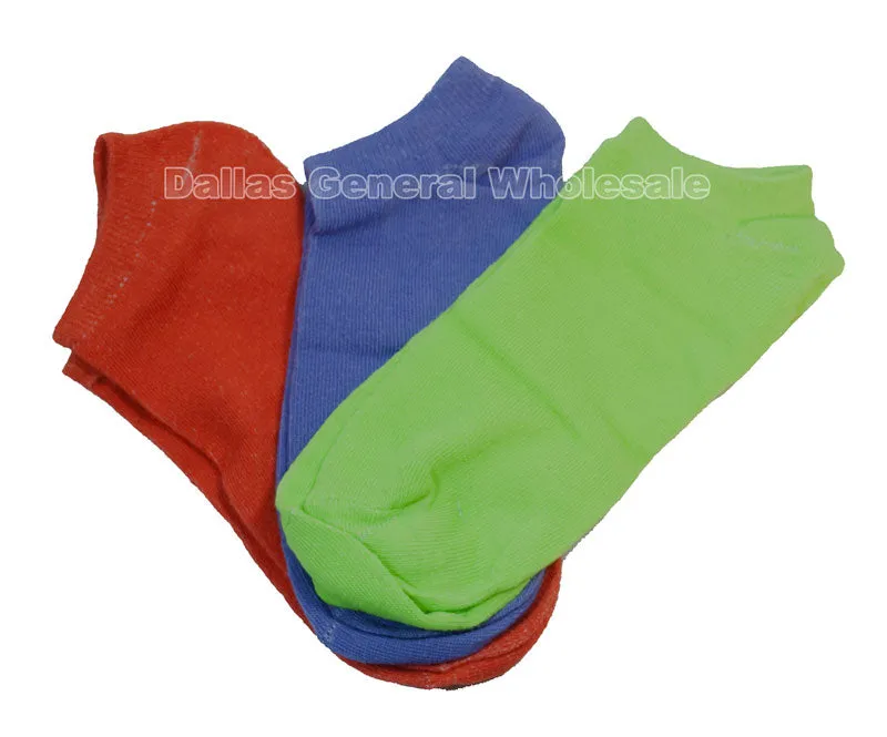 12- Color Solid Color Socks Wholesale