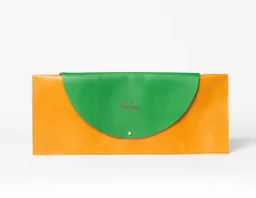 Ada Leather Elongated Clutch