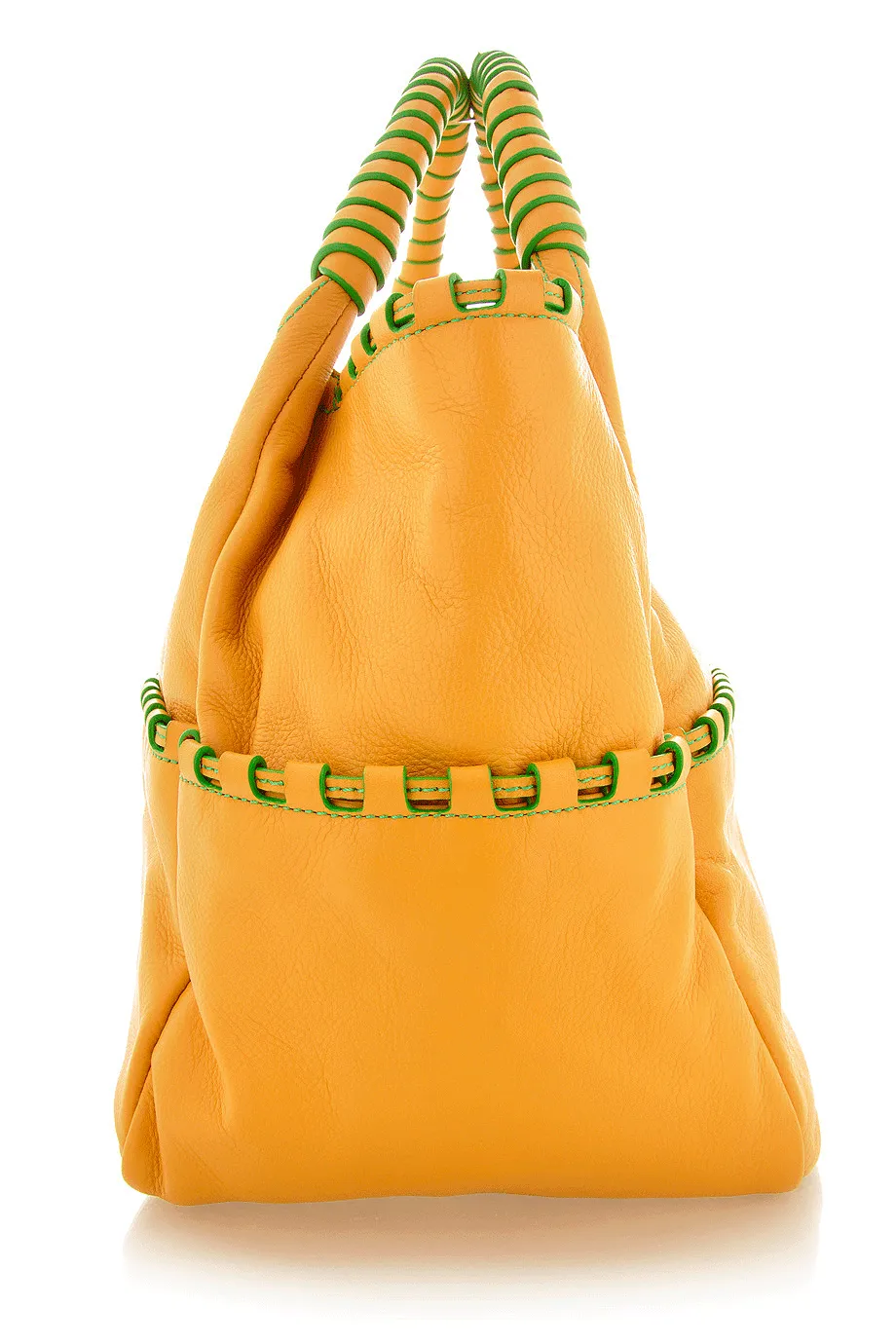 ALSTON Yellow Leather Tote