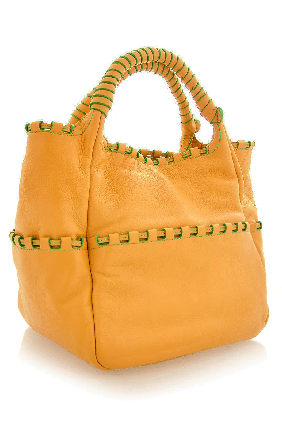 ALSTON Yellow Leather Tote
