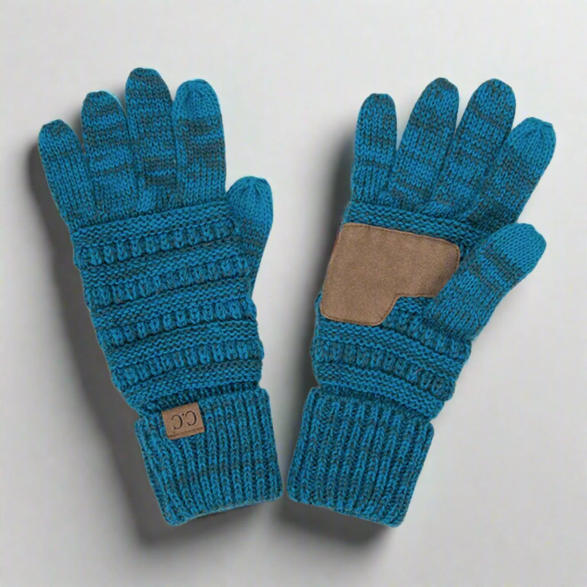 CC Brand Multi-Toned Touchscreen Tech Phone Gloves Winter Accessories
