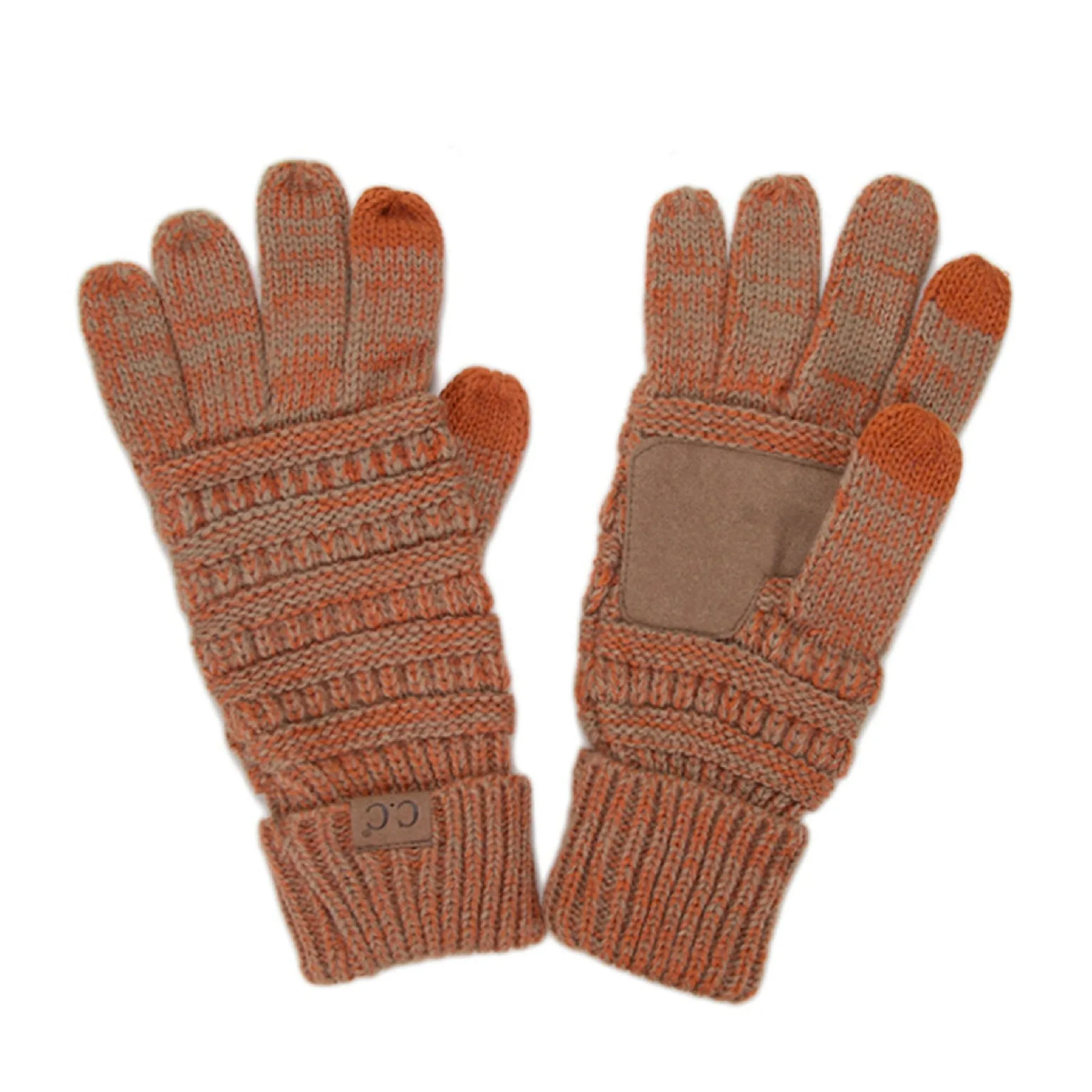 CC Brand Multi-Toned Touchscreen Tech Phone Gloves Winter Accessories