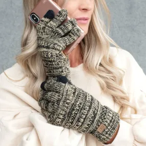 CC Brand Multi-Toned Touchscreen Tech Phone Gloves Winter Accessories