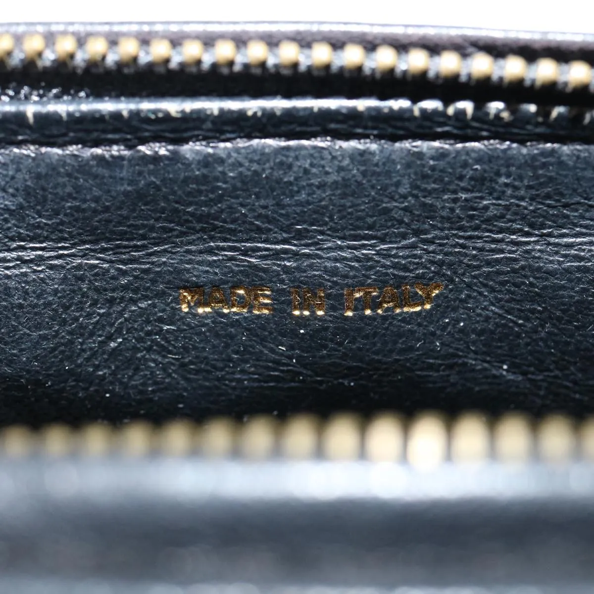 CHANEL COCO Mark FringeChain Shoulder Bag Lamb Skin Black CC Auth knn088