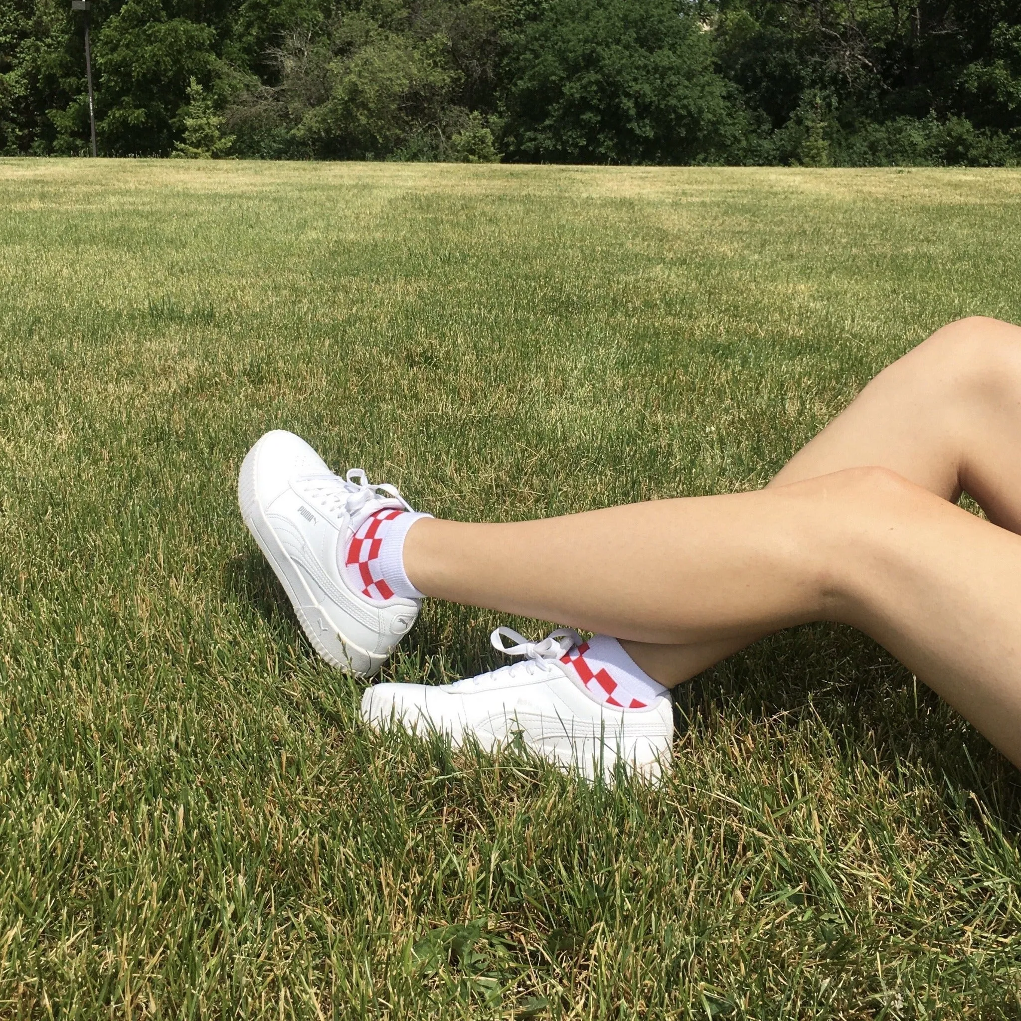 Croatia Checkered Ankle Socks