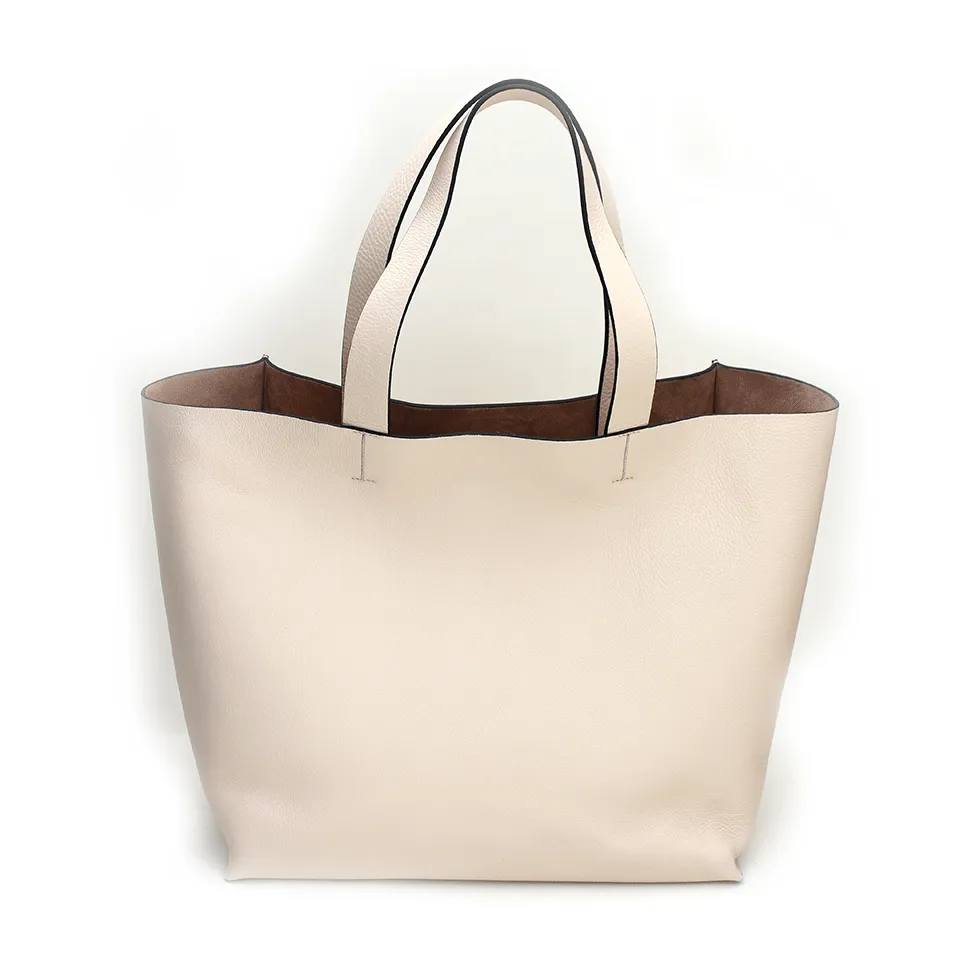 Double Handle Leather Tote