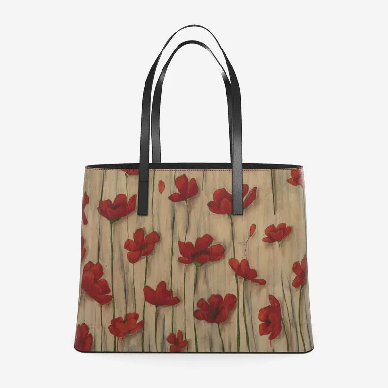Falling Apart Leather Tote