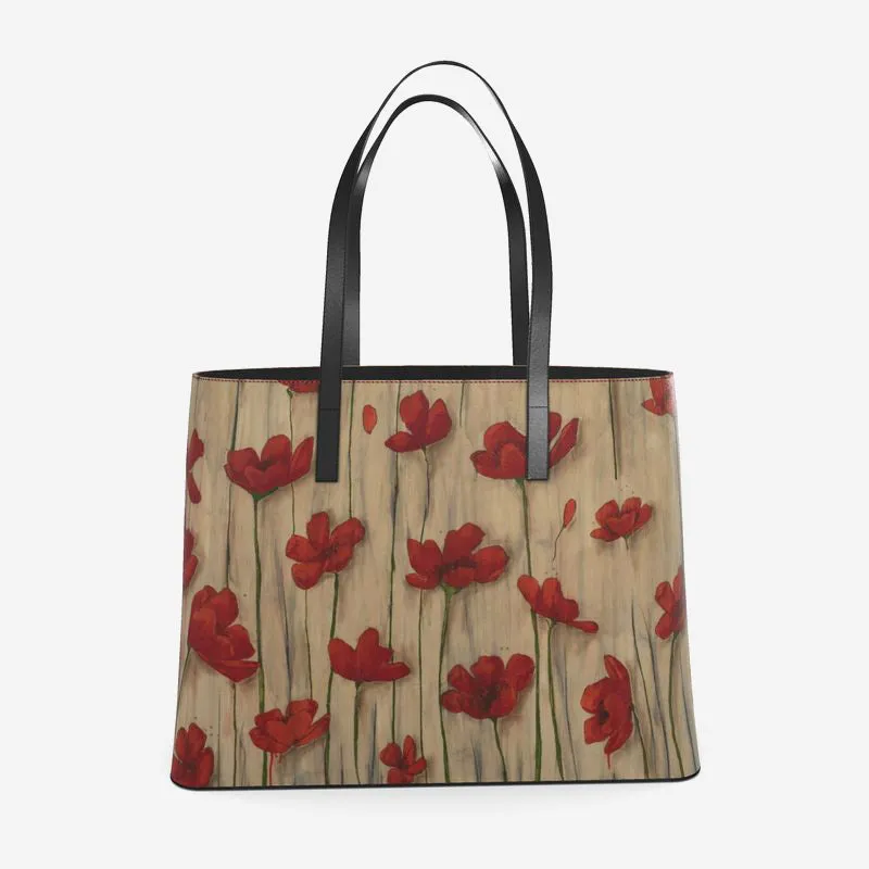 Falling Apart Leather Tote