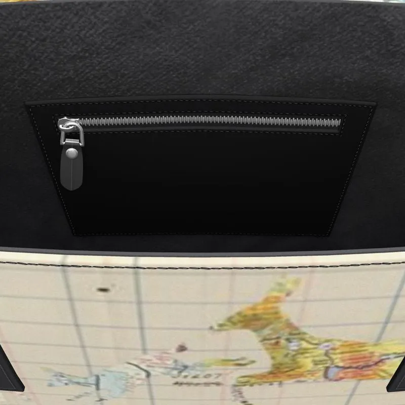 Fire Within Leather Tote