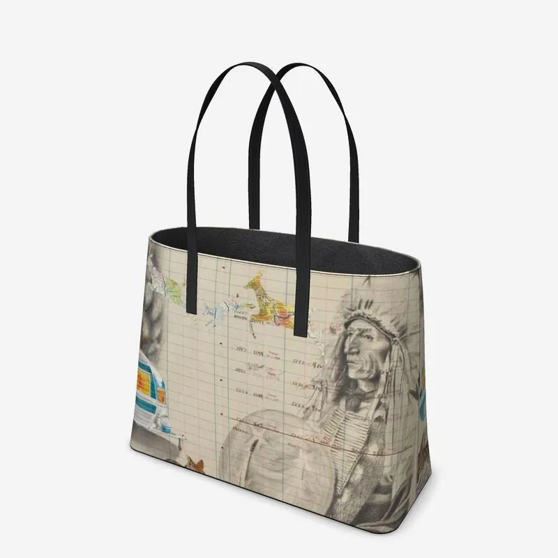 Fire Within Leather Tote