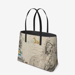 Fire Within Leather Tote