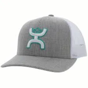HOOEY STERLING GREY/WHITE 6P TRUCKER HAT