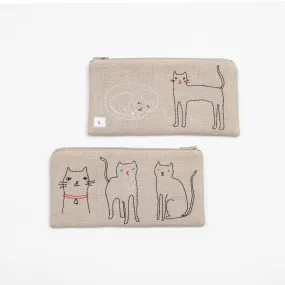 k studio Cats flat pouch