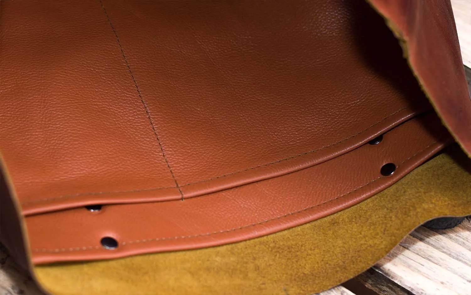 Keran Waxed Brown Leather Tote