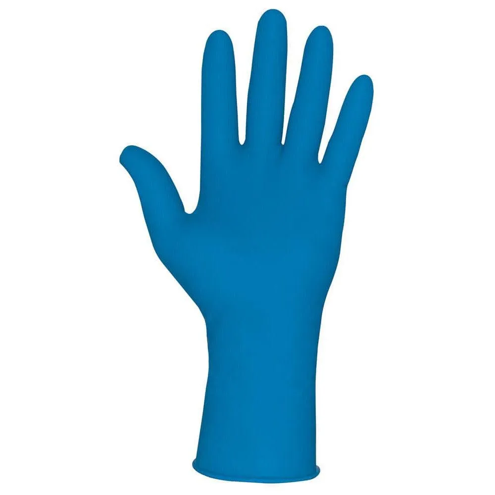 MCR MedTech Disposable Gloves, Blue Latex, Medical Grade, Powder Free, 15-Mil (Box 50)