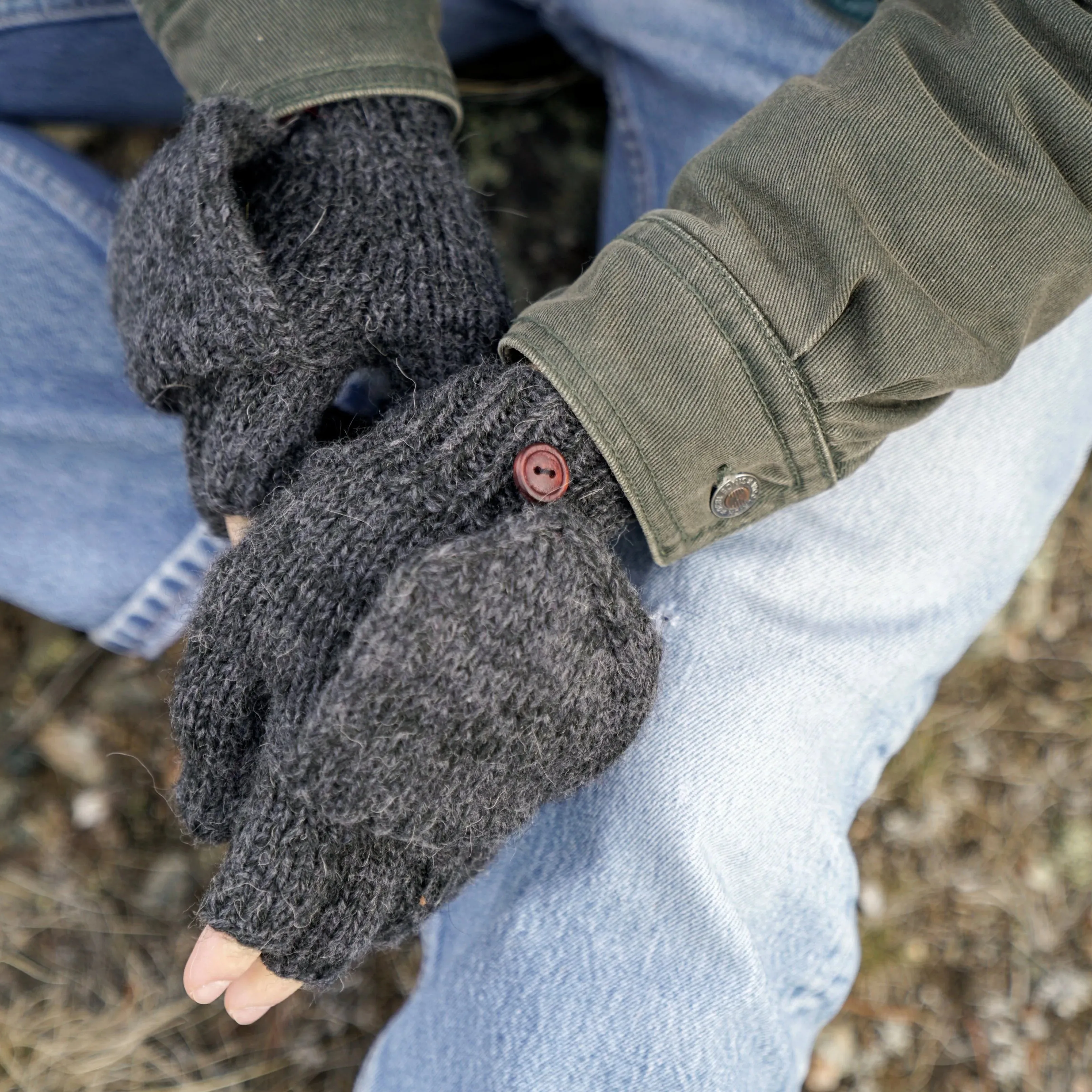 Men's Knitted Alpaca Glitten