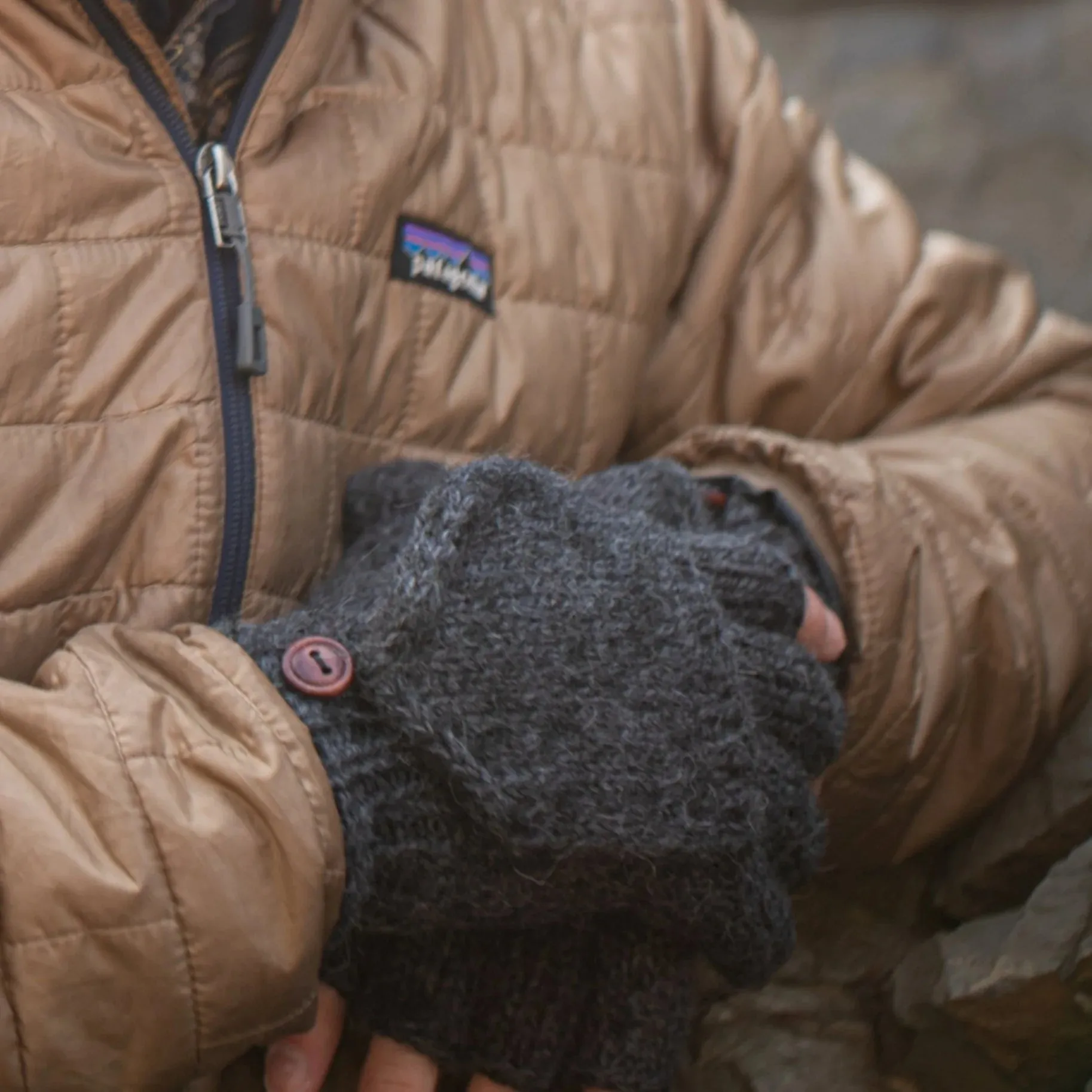 Men's Knitted Alpaca Glitten