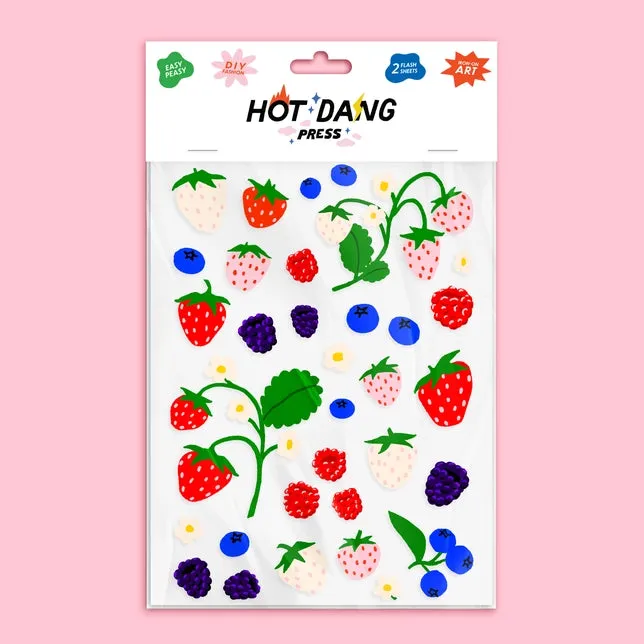 Oops All Berries Iron On Sheet Set