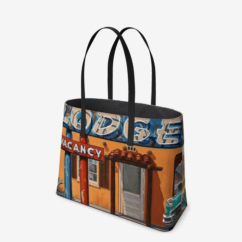 Santa Fe Lodge Leather Tote (Textured)