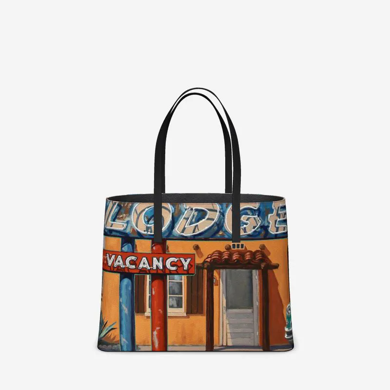 Santa Fe Lodge Leather Tote (Textured)