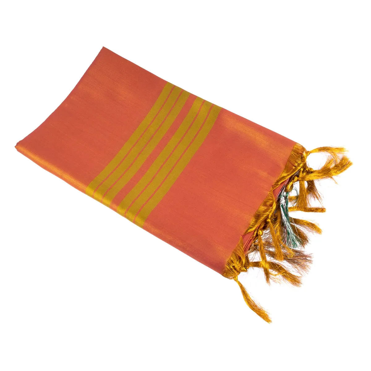 Shawl  - 2 Mtr - VVIP Plain Tissue| Ponnadai Jari Shawls for Men/ Assorted Colour and Design