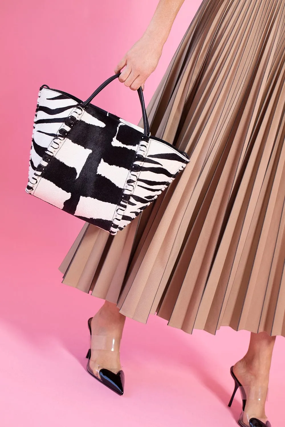 Small Le Hinge Bag - Blanc Noir