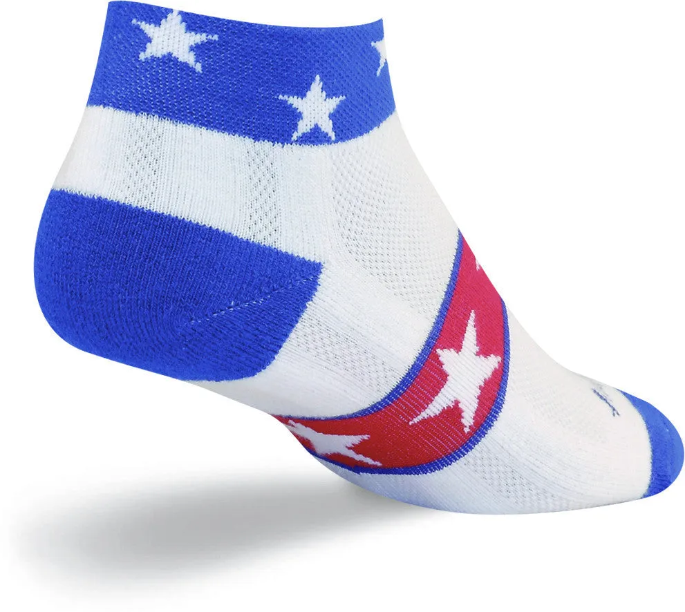 SockGuy Channel Air USA Ankle Sport Socks