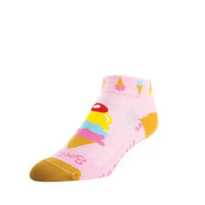 SockGuy I Scream Ice Cream Ankle Sport Socks