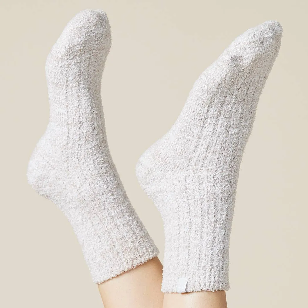 Softies - Cozy Marshmallow Crew Socks with Grippers for Women