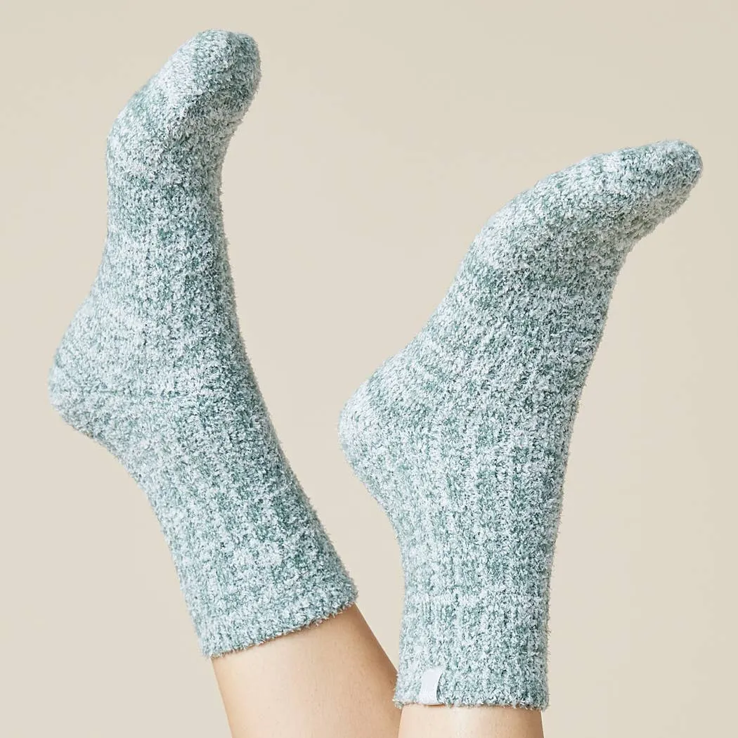 Softies - Cozy Marshmallow Crew Socks with Grippers for Women