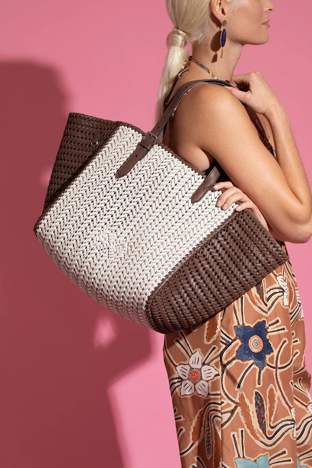 The Neeson Square Tote - Chalk Vole