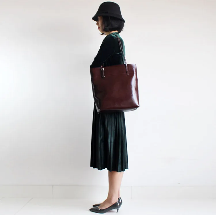 Womens Green Leather Tote Bag Handbags Shoulder Bag for Women