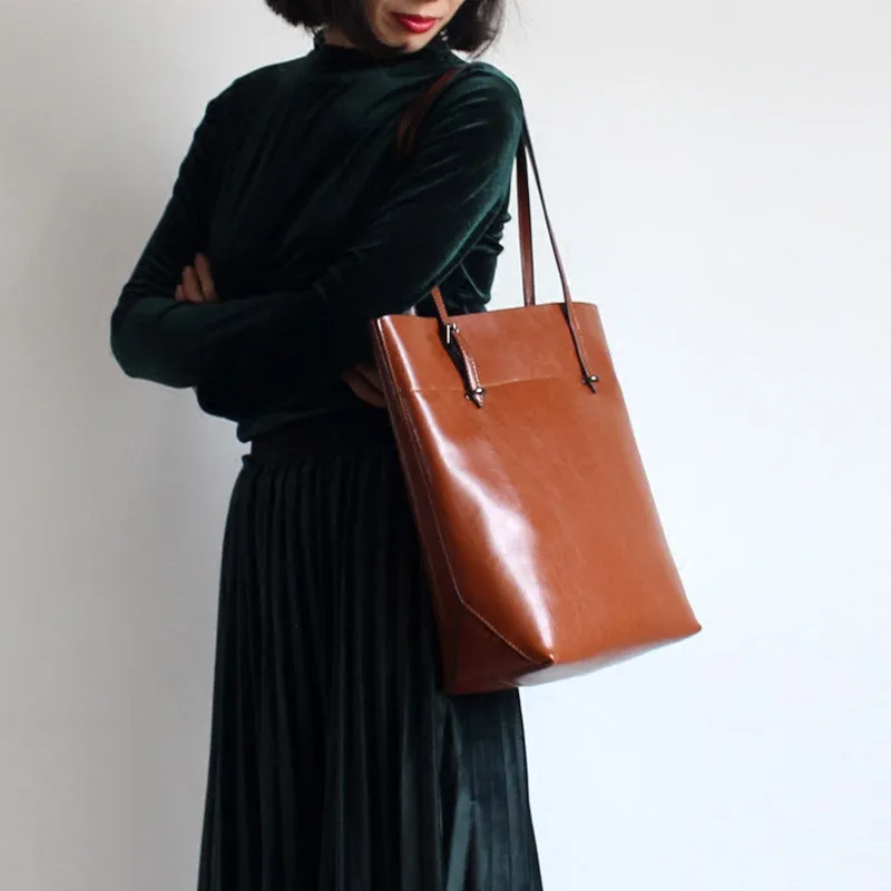 Womens Green Leather Tote Bag Handbags Shoulder Bag for Women