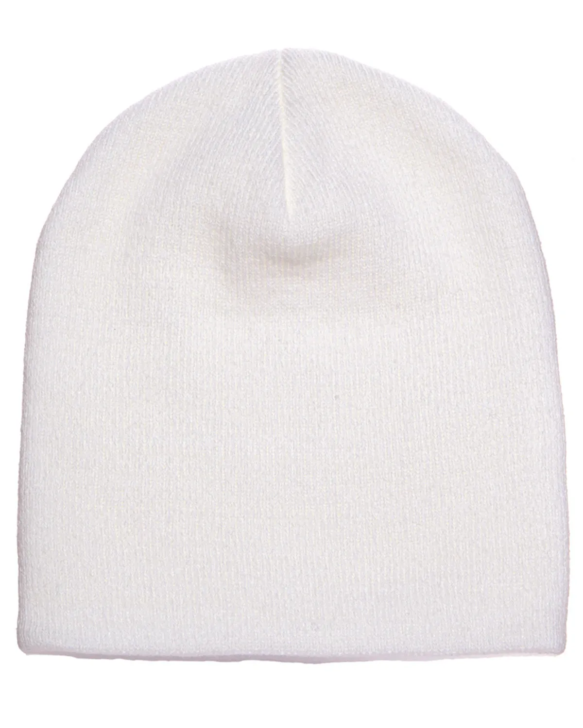 Yupoong Customized Knit Beanies, White